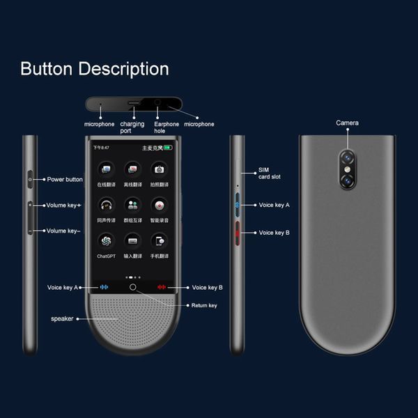 Голосовий перекладач Ai Translator S15 4G MiFi 810030