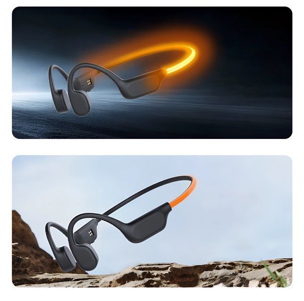 Костные наушники Kemi OpenEar X500 LED IPX8 Bluetooth 6.0 + MP3-плеер 32 ГБ 991117