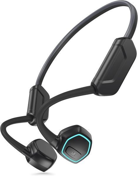 Костные наушники Kemi OpenEar X15 LED IPX8 Bluetooth 5.3 + MP3-плеер 32 ГБ Черный 991108