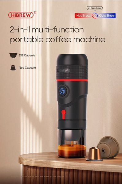 Портативная автомобильная кофеварка HiBREW H4 680009