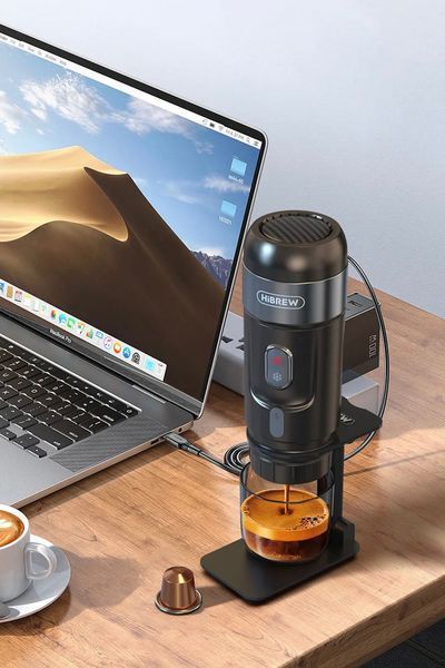Портативная автомобильная кофеварка HiBREW H4A Premium Travel Set 680008