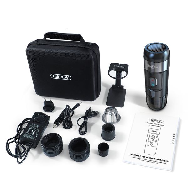Портативная автомобильная кофеварка HiBREW H4A Premium Travel Set 680008