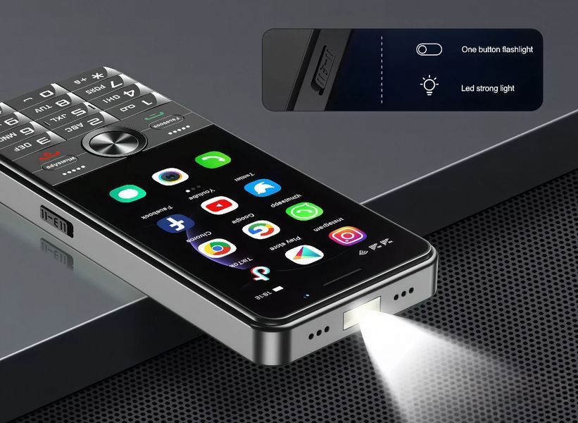 Кнопковий смартфон UNIWA Hope XS24 4G Android + WhatsApp + Facebook 882239