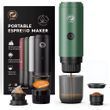 Портативна кавоварка на акумуляторі iCafilas Espresso Maker ME2604, Зелений