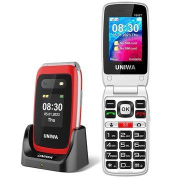 Телефон-раскладушка UNIWA V202T + Док-станция 882223