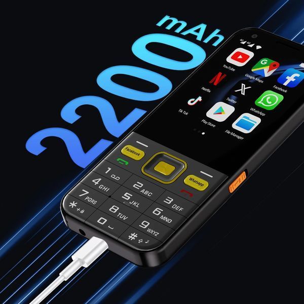 Кнопковий смартфон UNIWA F6 Ultra 4G Android + WhatsApp + Facebook 882236