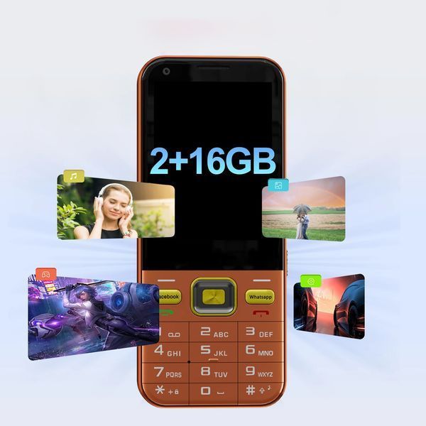 Кнопковий смартфон UNIWA F6 Ultra 4G Android + WhatsApp + Facebook 882236